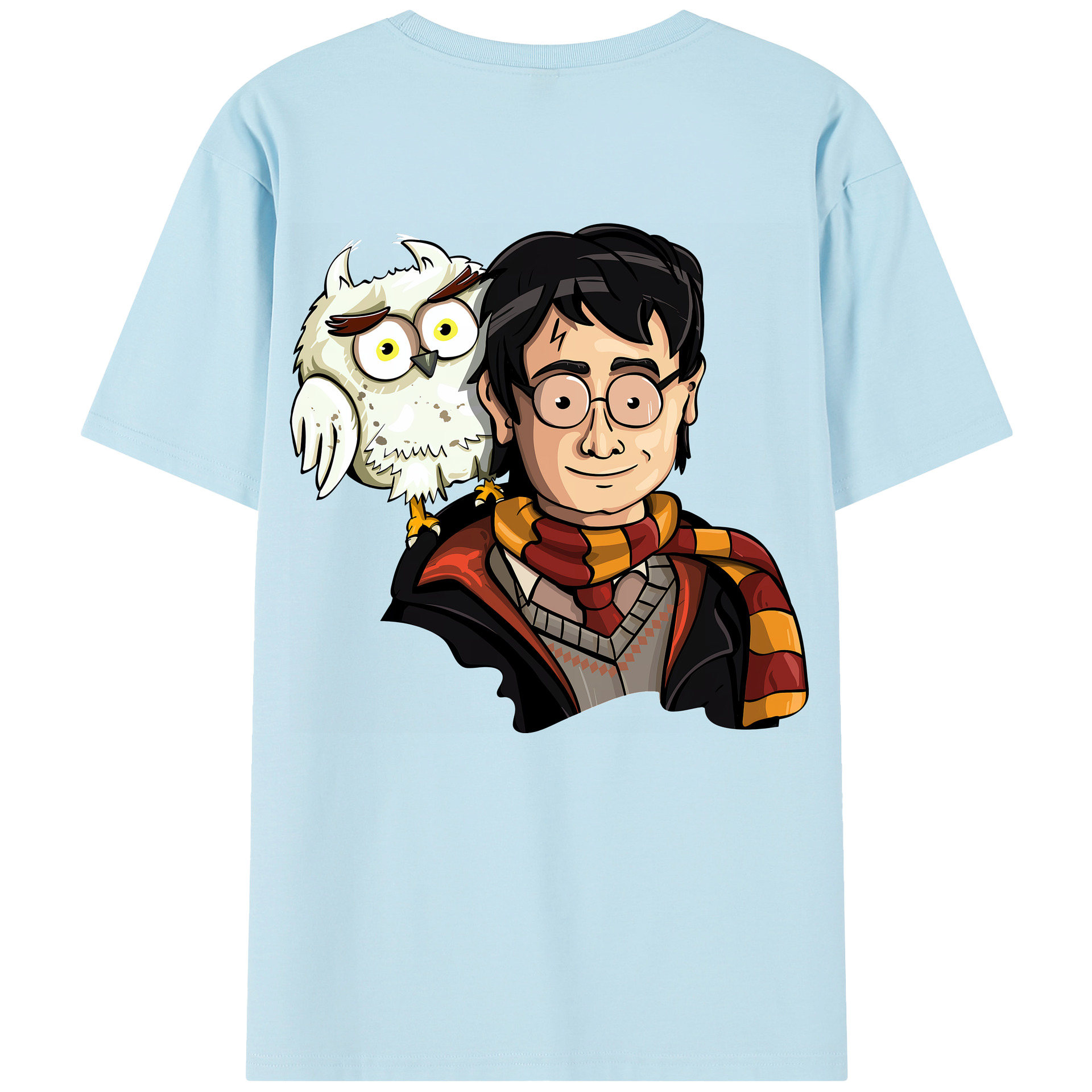 （画像用） Harry Potter ハリー・ポッターシリーズ 綿100％半袖Tシャツ（背面プリント）